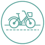 Media de usos para bicicleta y día